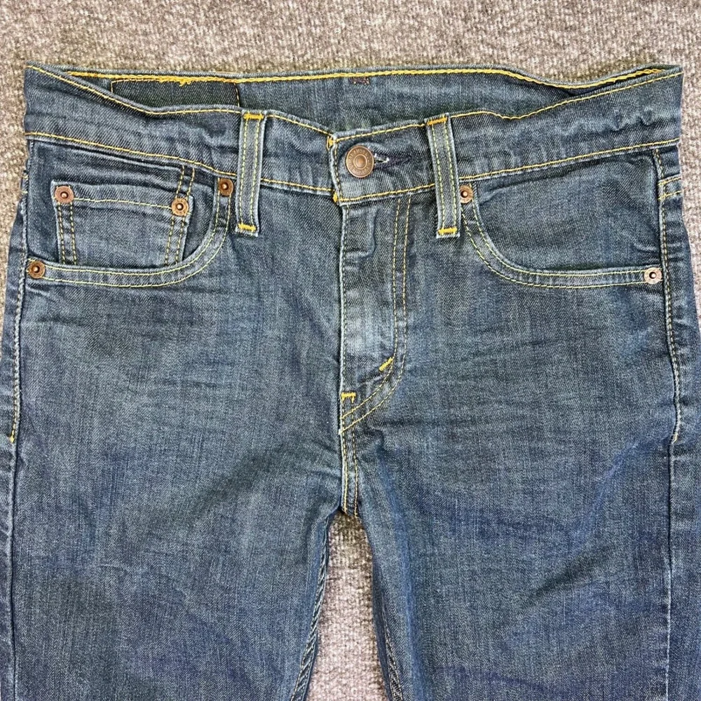 Levis 511 Jeans Men 28x28 Dull Wash Slim Casual Grunge Lightweight Stretch Denim